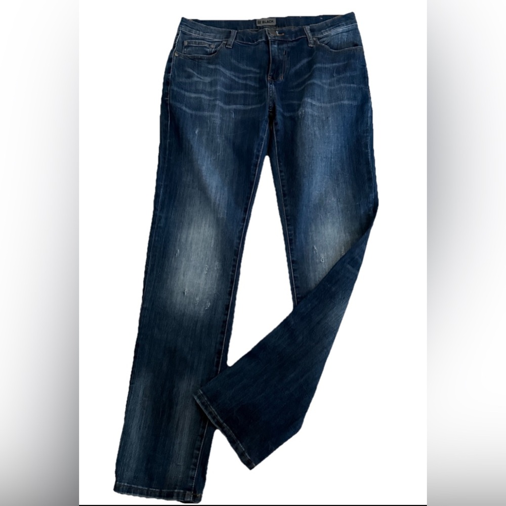 CJ BLACK Buckle Men’s Dark Wash Distressed + Faded Skinny Denim Jeans Size 30x32